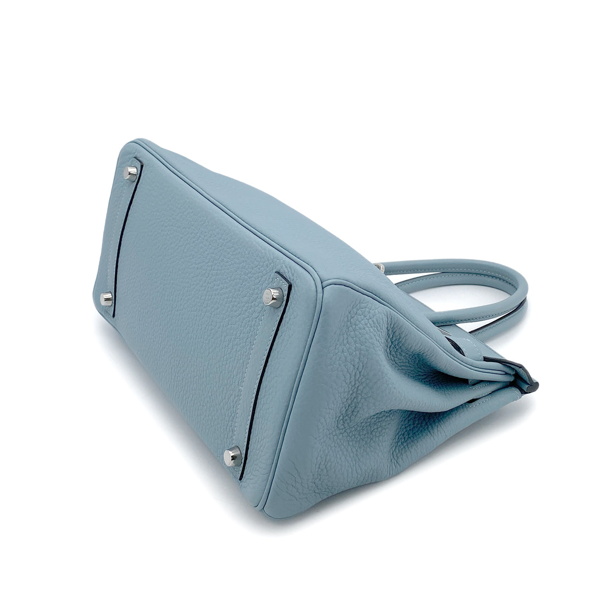 HERMES BIRKIN 30 CIEL TAURILLON CLEMENCE HAND BAG □M SHW 90264506