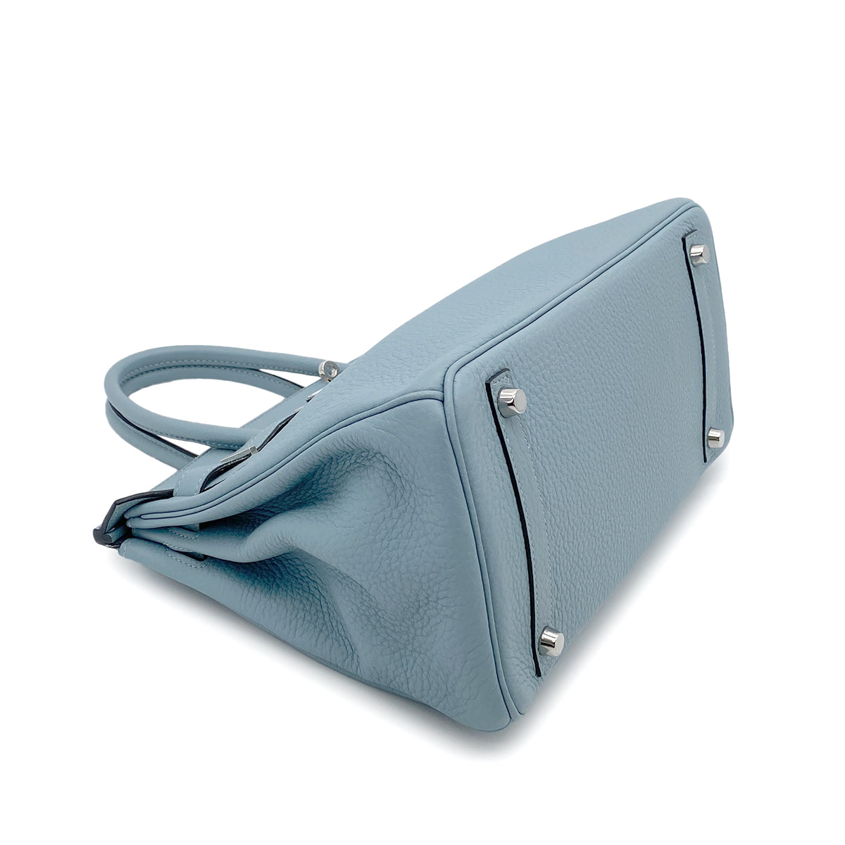 HERMES BIRKIN 30 CIEL TAURILLON CLEMENCE HAND BAG □M SHW 90264506