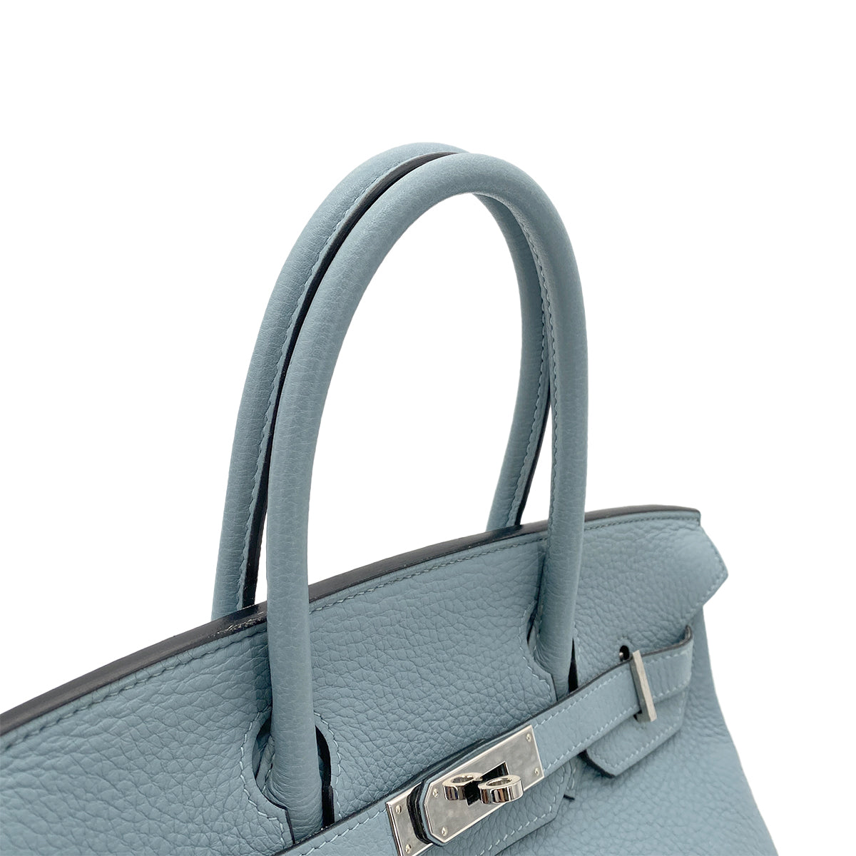 HERMES BIRKIN 30 CIEL TAURILLON CLEMENCE HAND BAG □M SHW 90264506