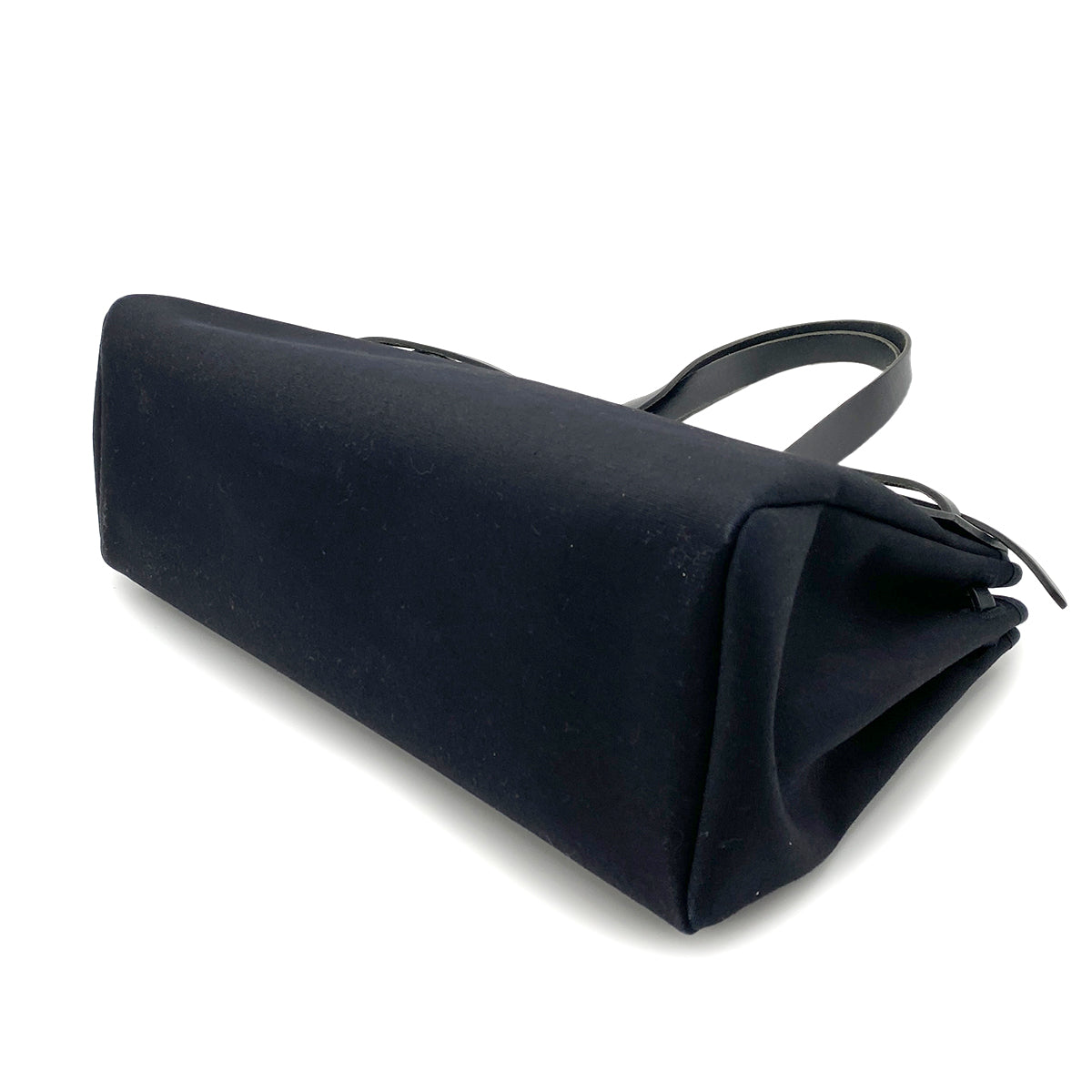 HERMES HER BAG CABAS GM BLACK TOILE OFFICIER VACHE HUNTER TOTE □G 90264508