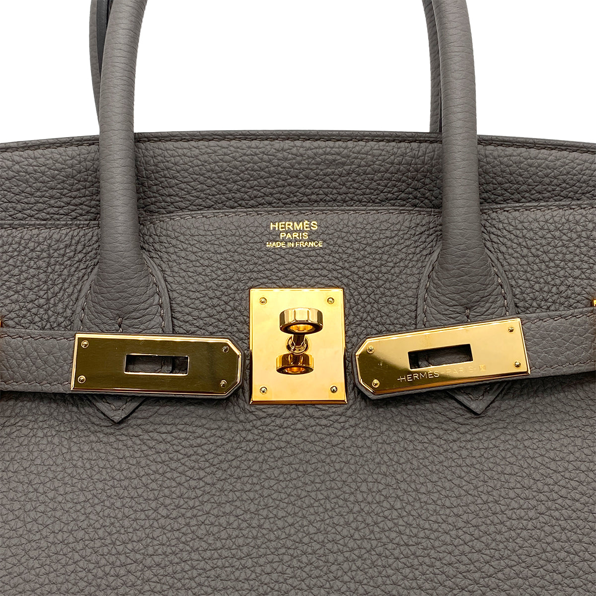 HERMES BIRKIN 30 ETAIN TOGO HAND BAG D GHW 90264510