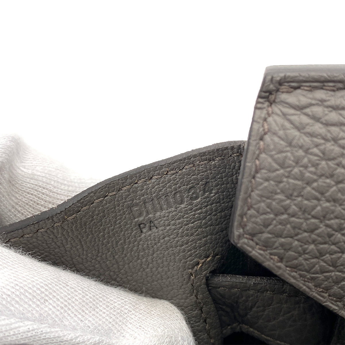 HERMES BIRKIN 30 ETAIN TOGO HAND BAG D GHW 90264510