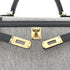 HERMES KELLY 25 SELLIER GRIS MISTY SWIFT TOILE H HAND SHOULDER BAG W GHW 90264530 - PURPOSE
