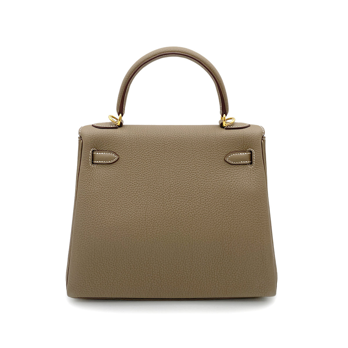 HERMES KELLY 25 RETOURNE ETOUPE TOGO HAND SHOULDER BAG W GHW 90264531