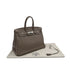 HERMES BIRKIN 35 ETOUPE TAURILLON CLEMENCE HAND BAG ▢O SHW 90264537 - PURPOSE