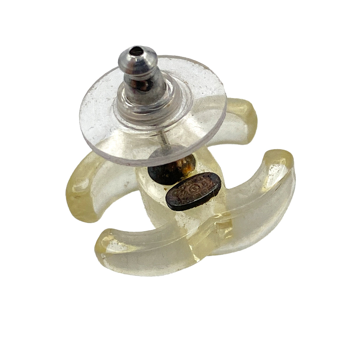 CHANEL EARRINGS COCOMARK CLEAR ACCESSORY 02P 90264541