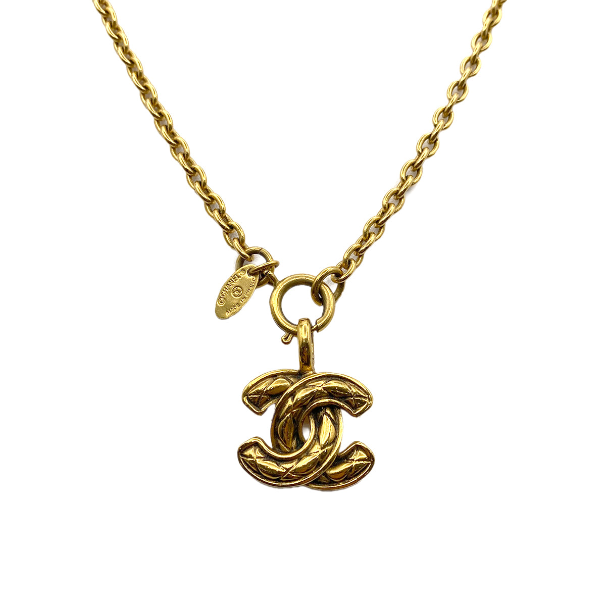 CHANEL VINTAGE NECKLACE MATELASSE COCOMARK ACCESSORY 90264544