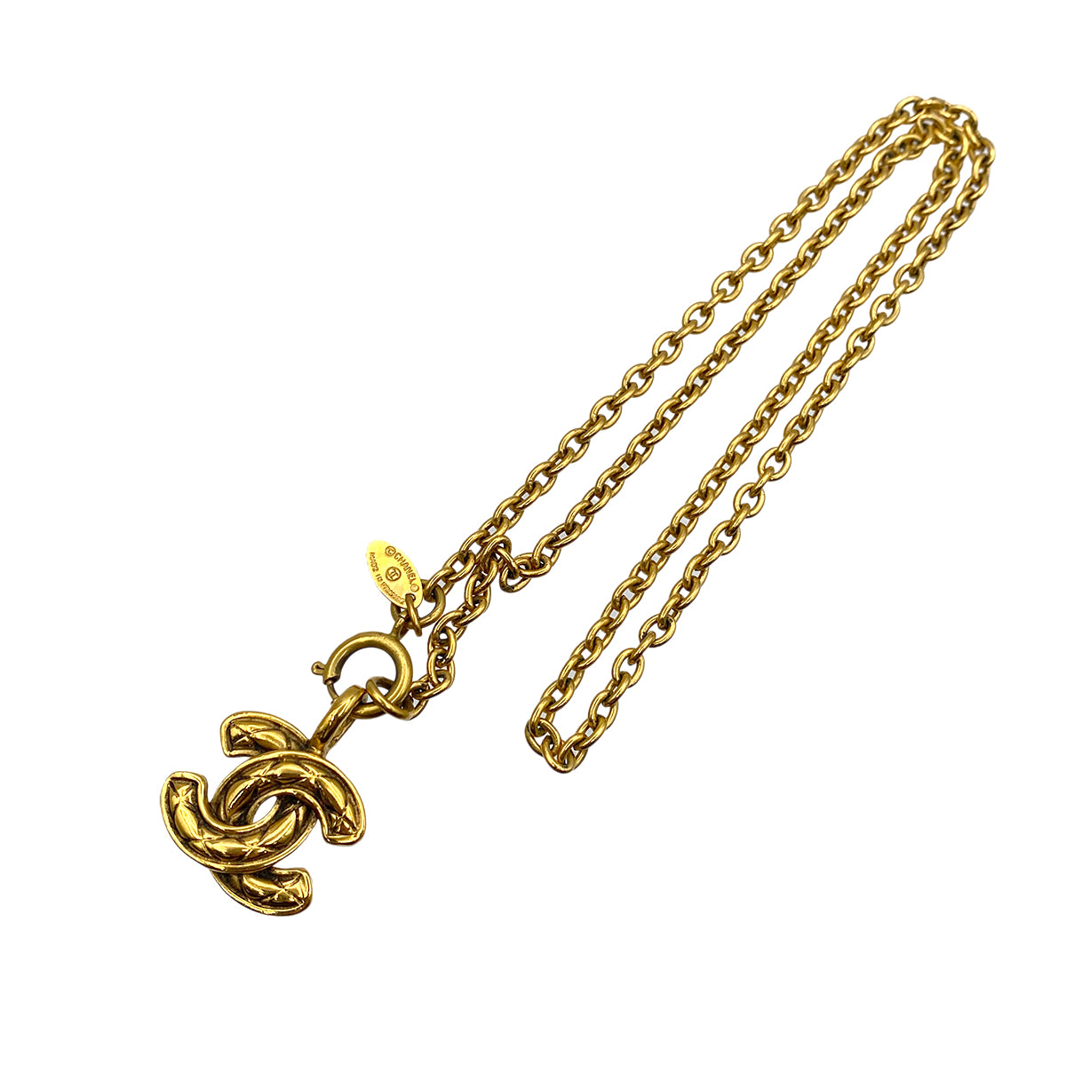 CHANEL VINTAGE NECKLACE MATELASSE COCOMARK ACCESSORY 90264544