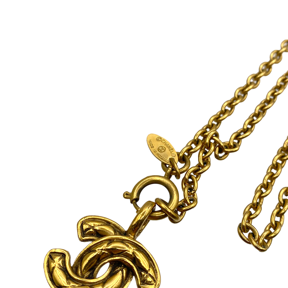 CHANEL VINTAGE NECKLACE MATELASSE COCOMARK ACCESSORY 90264544