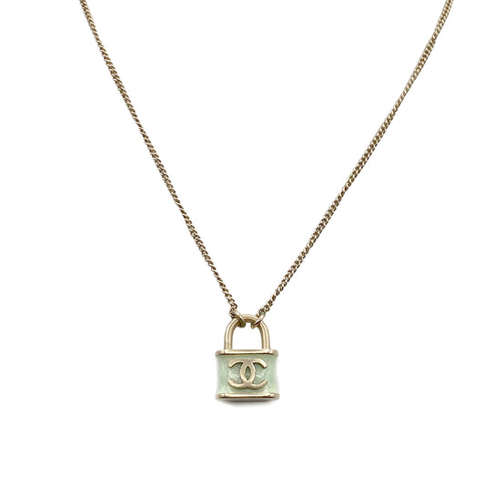 CHANEL NECKLACE COCOMARK  LOCK MOTIF ACCESSORY B18P 90264547