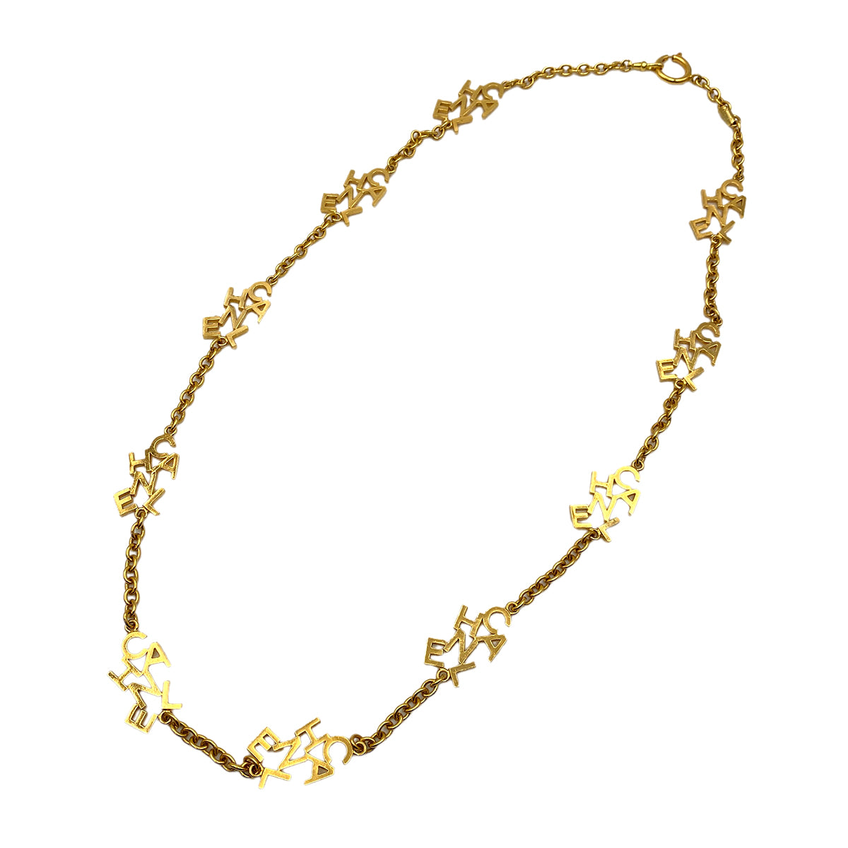 CHANEL VINTAGE NECKLACE LOGO CHAIN ACCESSORY 90264551