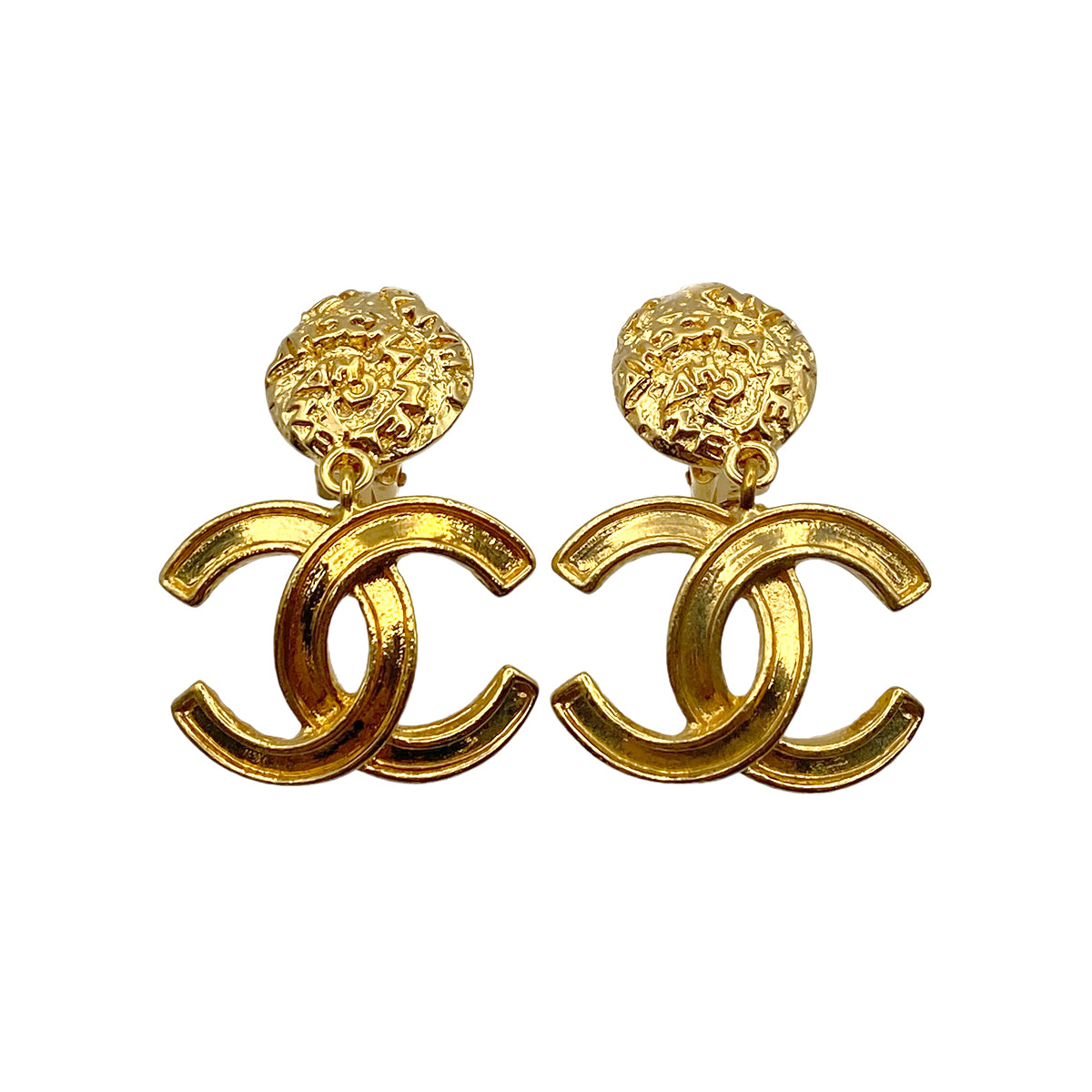 CHANEL VINTAGE EARRINGS COCOMARK SWING ACCESSORY 95A 90264560