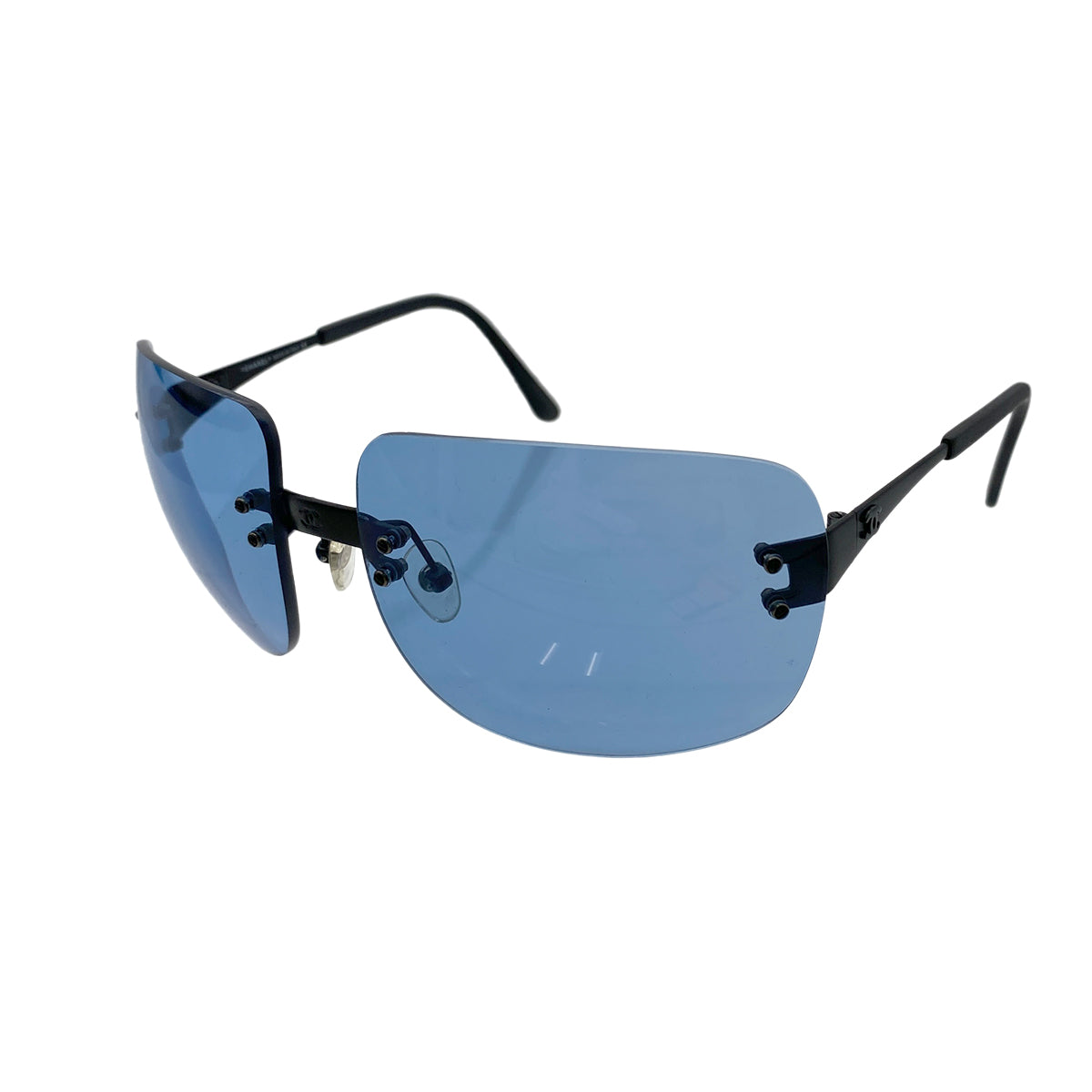 CHANEL VINTAGE SUNGLASSES COCOMARK BLACK EYEWEAR 90264563