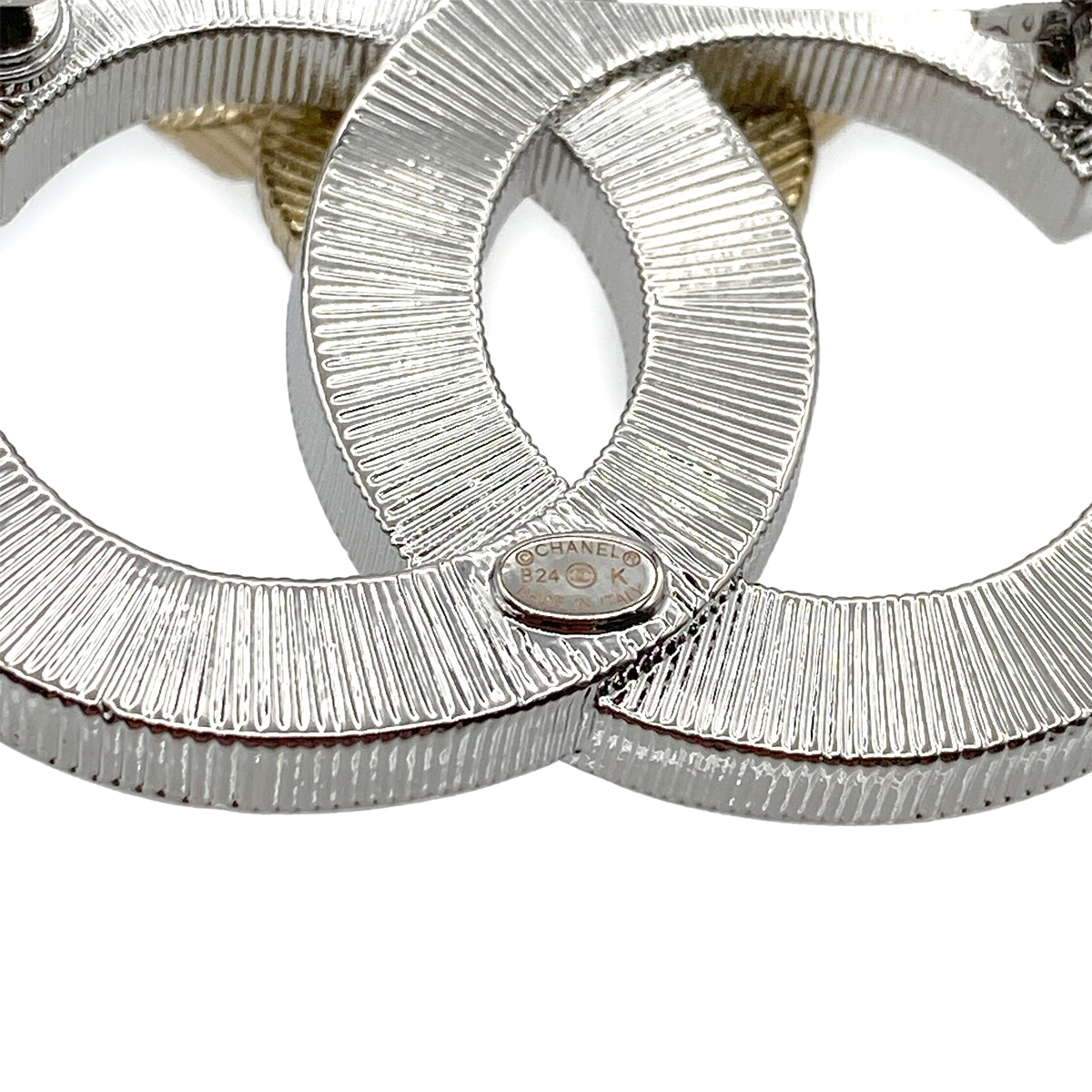 CHANEL COCOMARK BROOCH RIBBON RHINESTONE ACCESSORY B24K 90264569