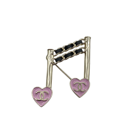 CHANEL COCOMARK BROOCH NOTE MOTIF ACCESSORY L24A 90264580