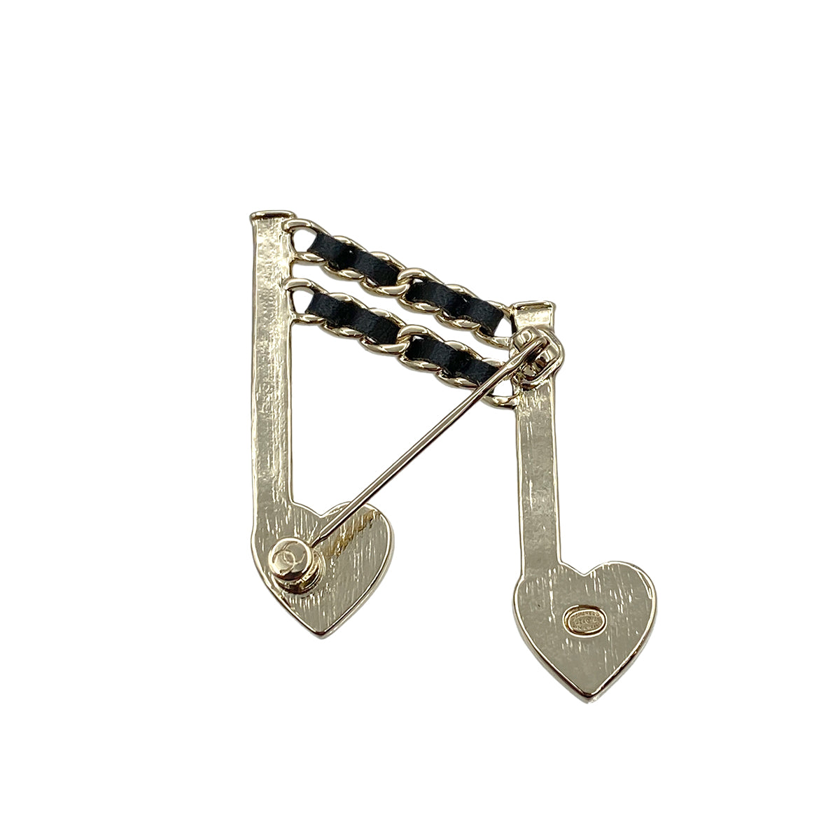 CHANEL COCOMARK BROOCH NOTE MOTIF ACCESSORY L24A 90264580