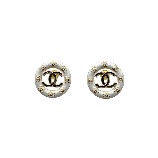 CHANEL EARRINGS COCOMARK ROUND ACCESSORY B24P 90264581