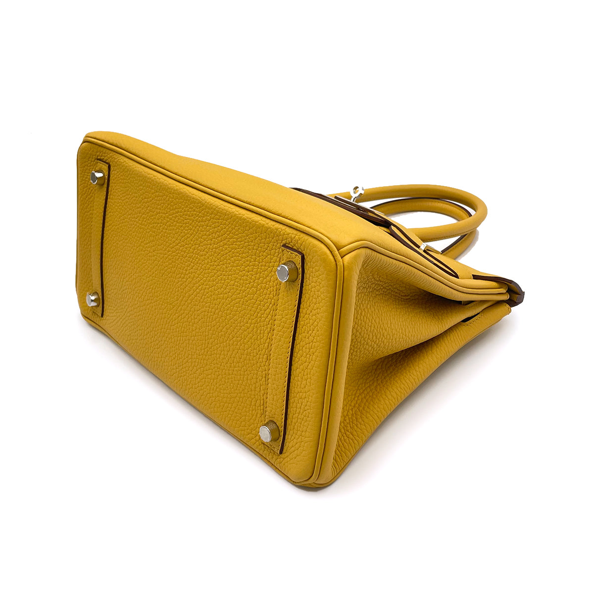 HERMES BIRKIN 30 JAUNE AMBER TOGO HAND BAG D SHW 90264751