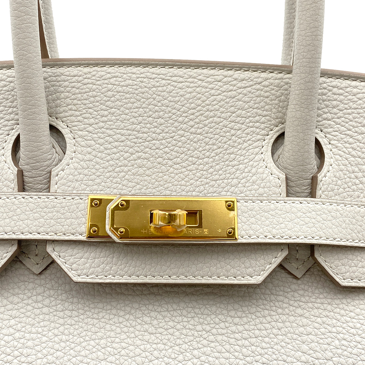 HERMES BIRKIN 30 GRIS PERLE TOGO HAND BAG B GHW 90264753