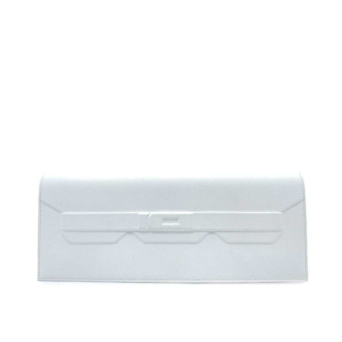 HERMES BIRKIN SHADOW SWIFT NEW WHITE CLUTCH BAG B 90264757