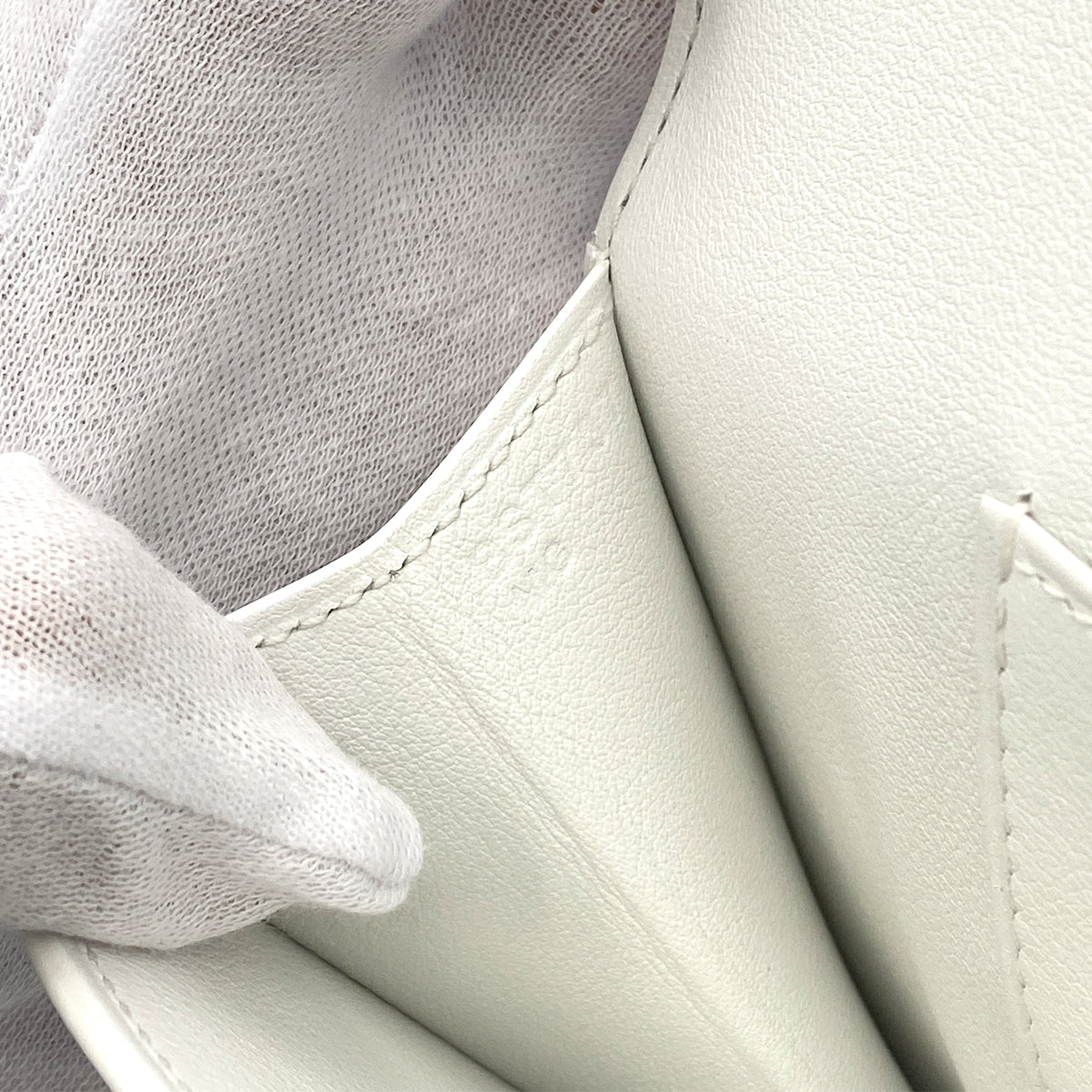 HERMES BIRKIN SHADOW SWIFT NEW WHITE CLUTCH BAG B 90264757