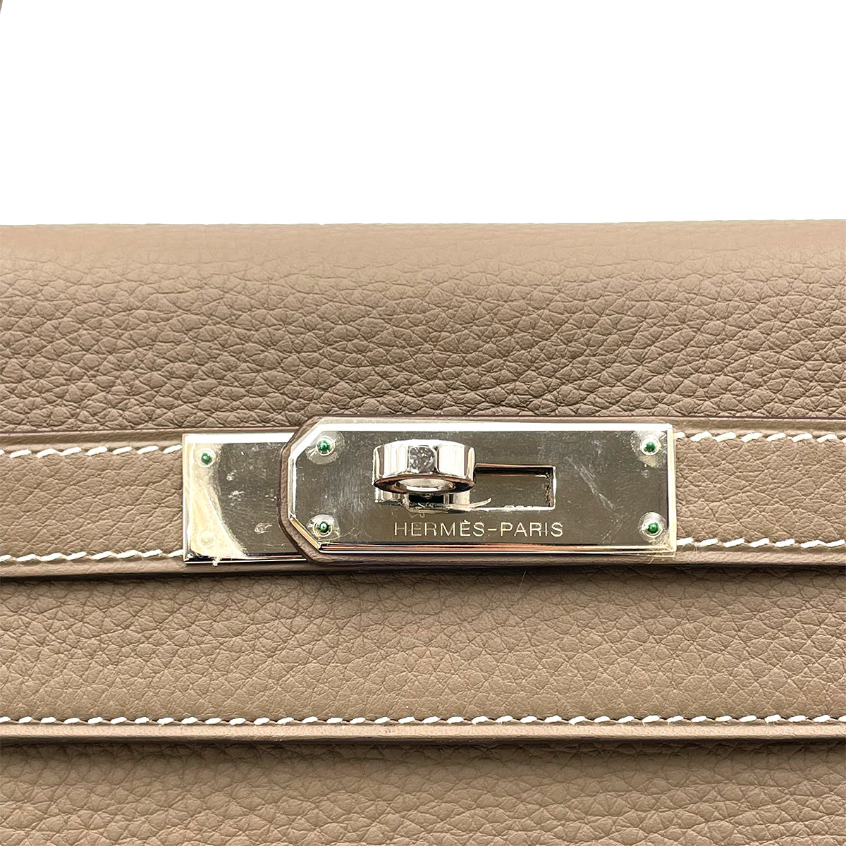 HERMES KELLY 28 RETOURNE ETOUPE TAURILLON CLEMENCE HAND SHOULDER BAG □J SHW 90264759