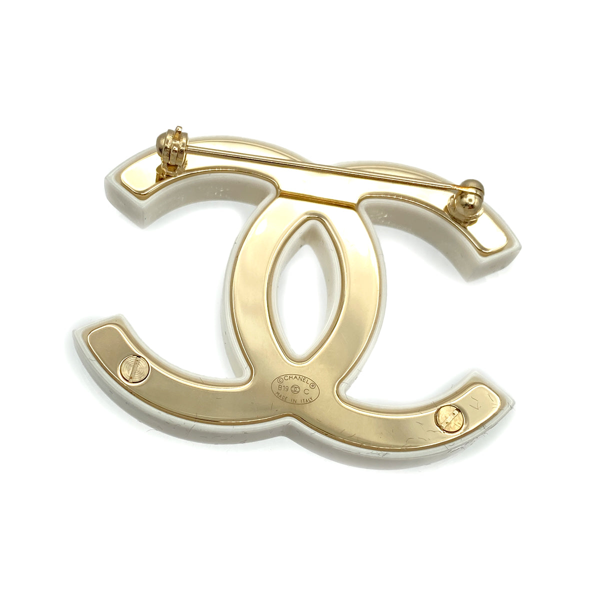 CHANEL COCOMARK BROOCH RHINESTONE ACCESSORY B19C 90264761