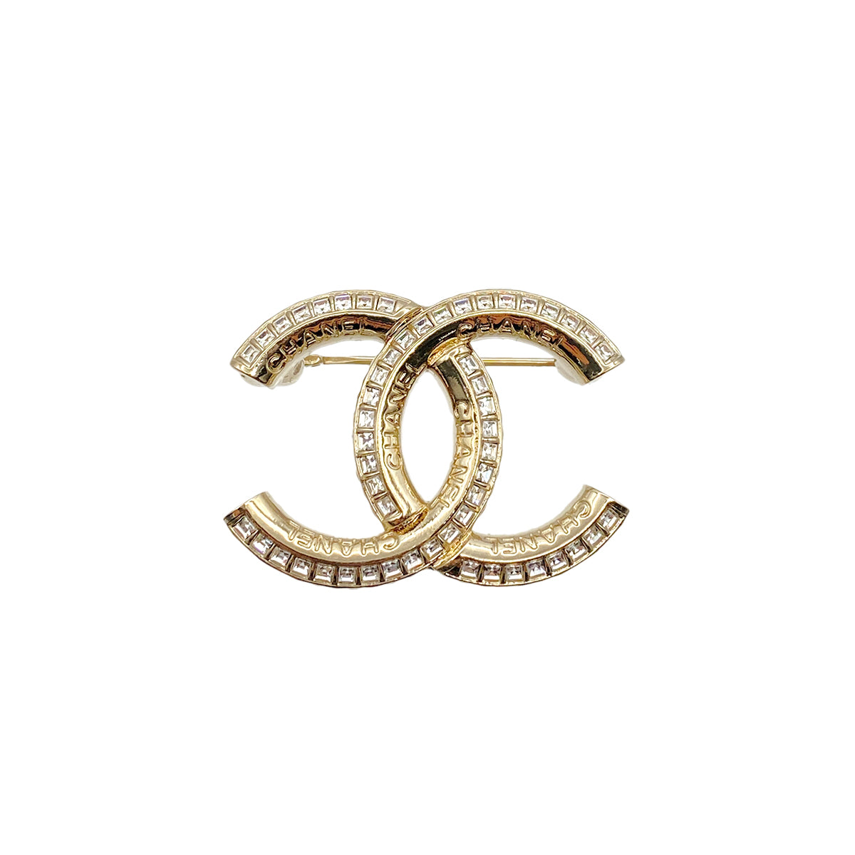 CHANEL COCOMARK BROOCH RHINESTONE ACCESSORY A22C 90264763