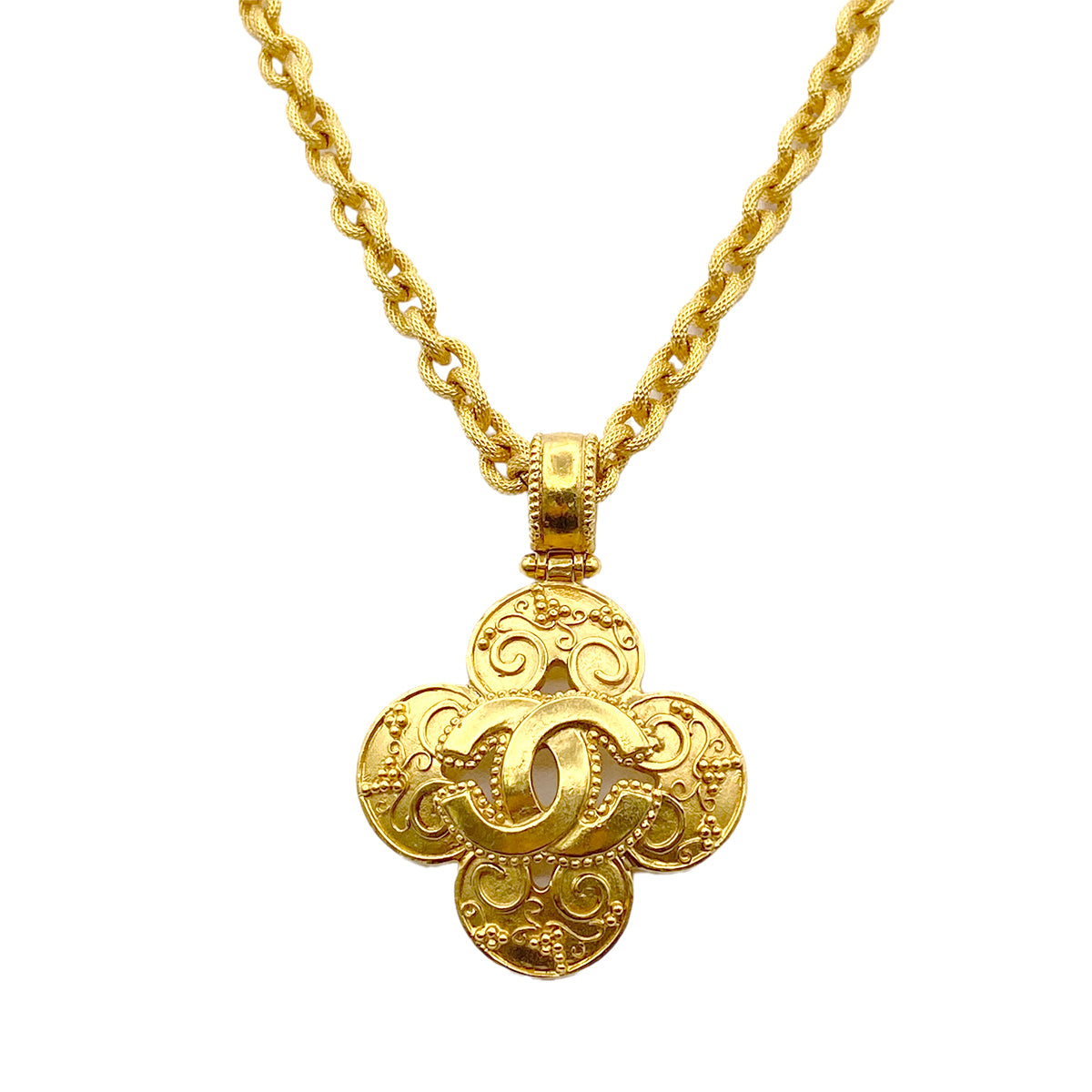 CHANEL VINTAGE NECKLACE COCOMARK ACCESSORY 96A 90264764