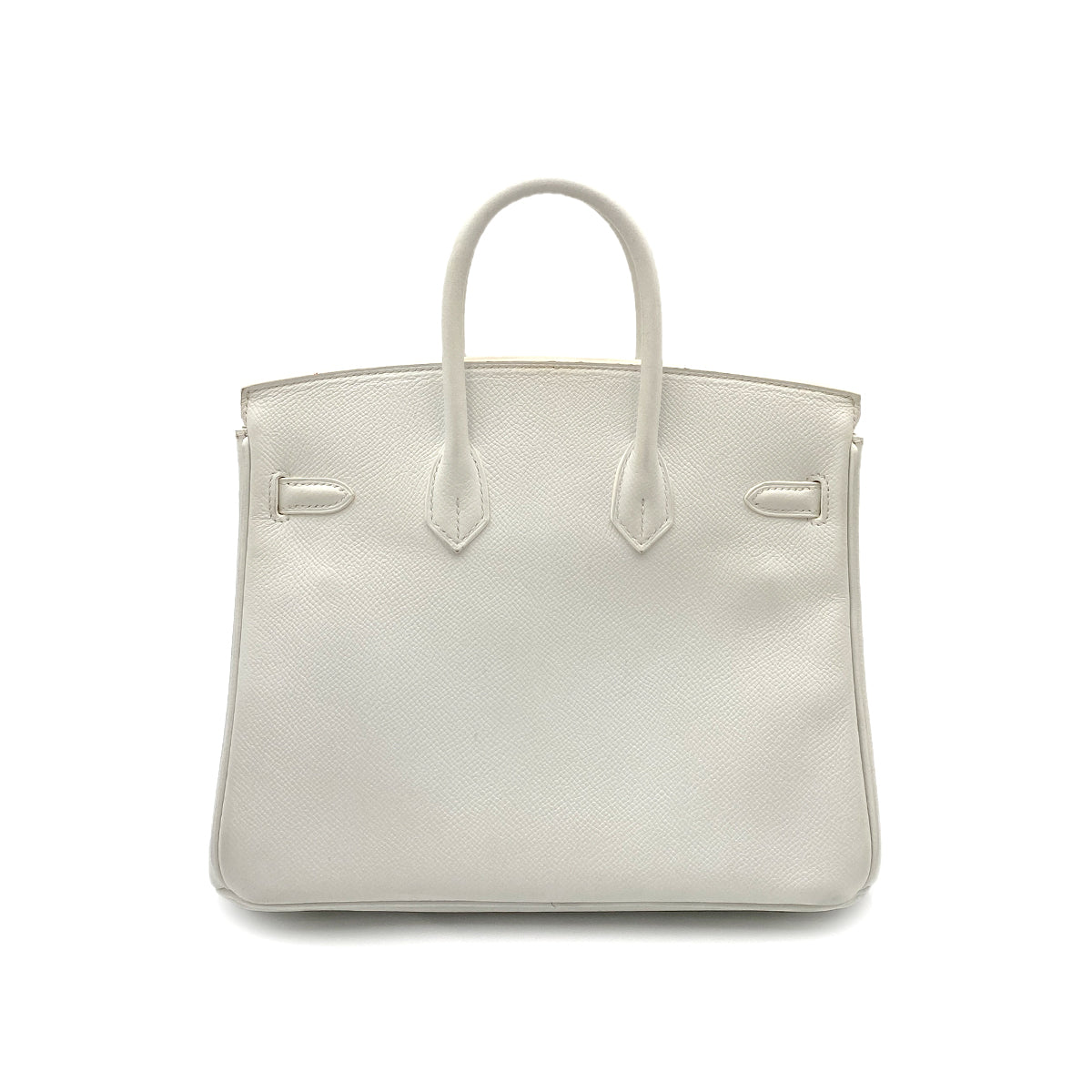HERMES BIRKIN 25 WHITE EPSOM HAND BAG □P SHW 90264768
