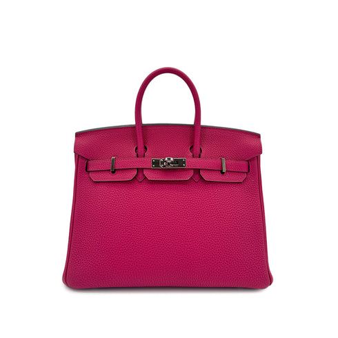HERMES BIRKIN 25 ROSE MEXICOE TOGO HAND BAG Y SHW 90264784 - PURPOSE