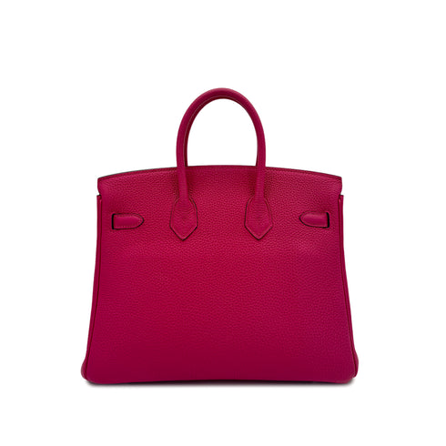 HERMES BIRKIN 25 ROSE MEXICOE TOGO HAND BAG Y SHW 90264784 - PURPOSE