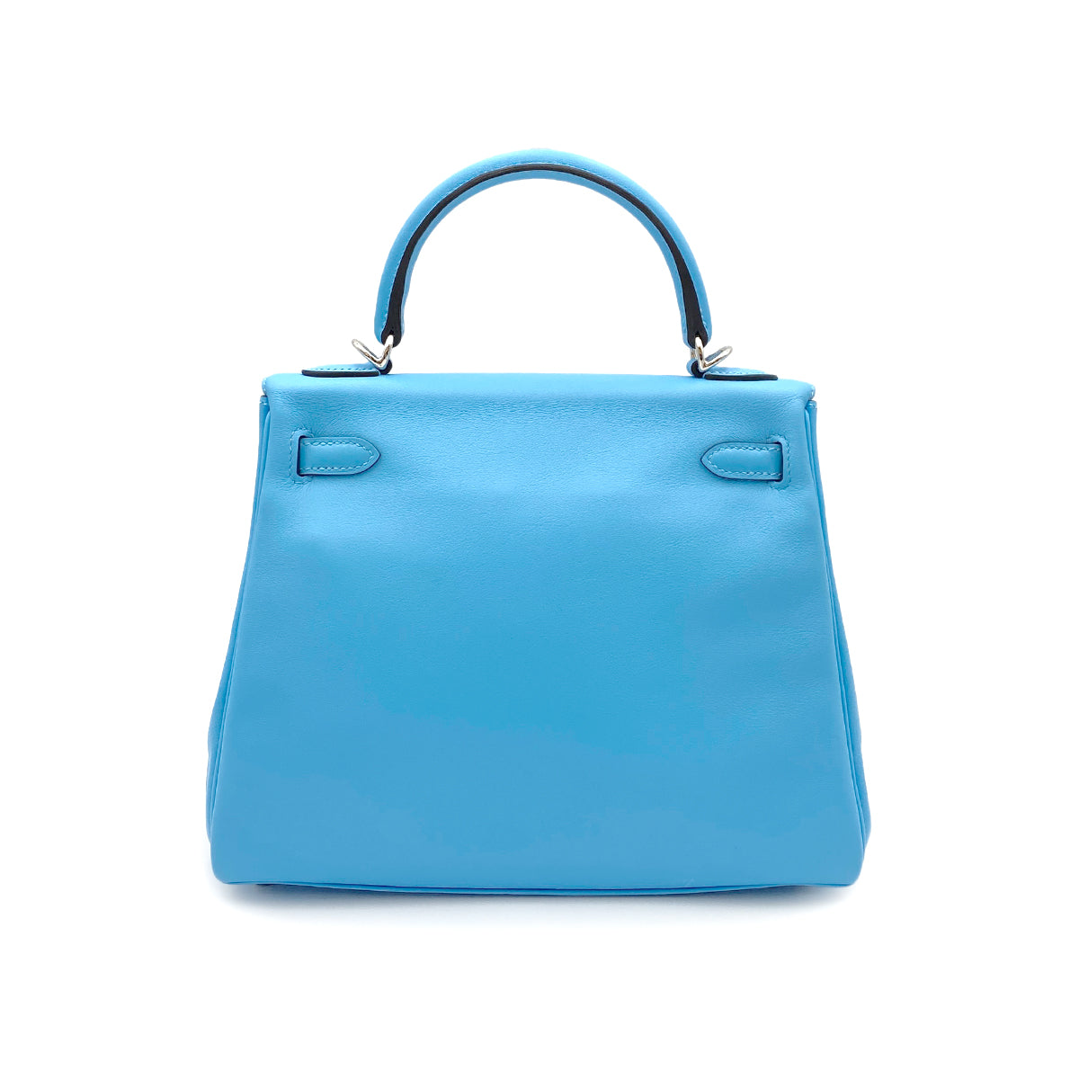 HERMES KELLY 25 RETOURNE CELESTE SWIFT HAND SHOULDER BAG W SHW 90264803