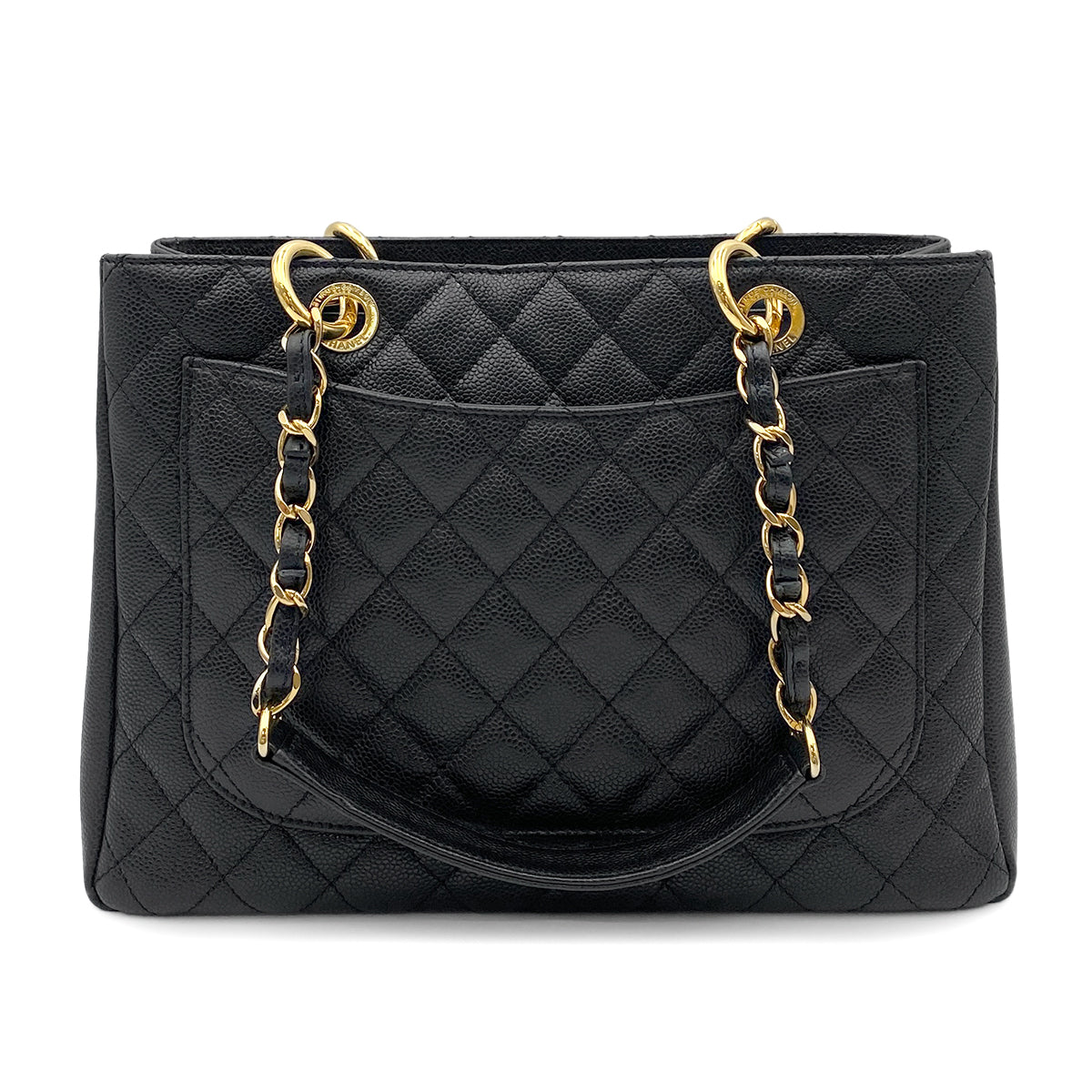 CHANEL GST TOTE BAG BLACK CAVIAR SKIN 90264805