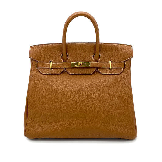 HERMES HAUT A COURROIES 32 GOLD TOGO HAND BAG □D GHW 90264808