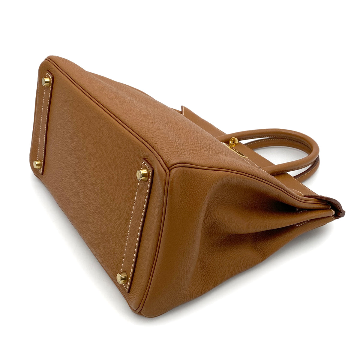 HERMES HAUT A COURROIES 32 GOLD TOGO HAND BAG □D GHW 90264808