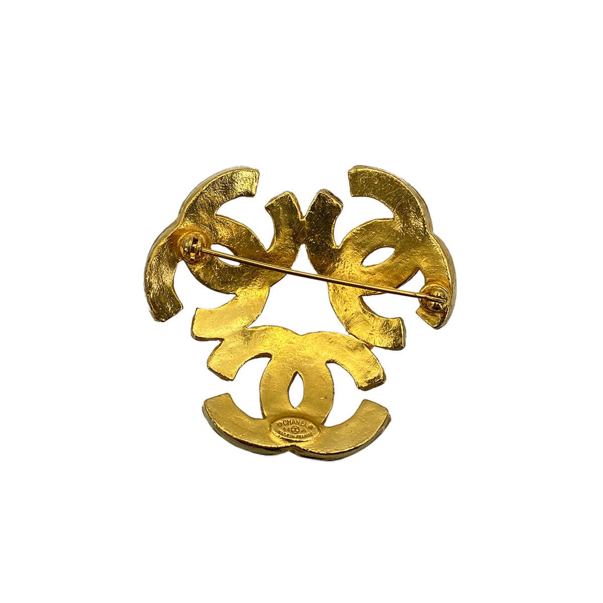 CHANEL VINTAGE BROOCH TRIPLE COCO ACCESSORY 94A 90265290