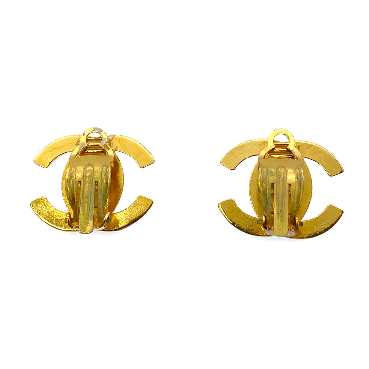 CHANEL VINTAGE EARRINGS TURN LOCK ACCESSORY 95A 90265291