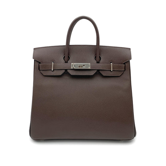HERMES HAUT A COURROIES 28 CAFE EPSOM HAND BAG ▢J SHW 90265303