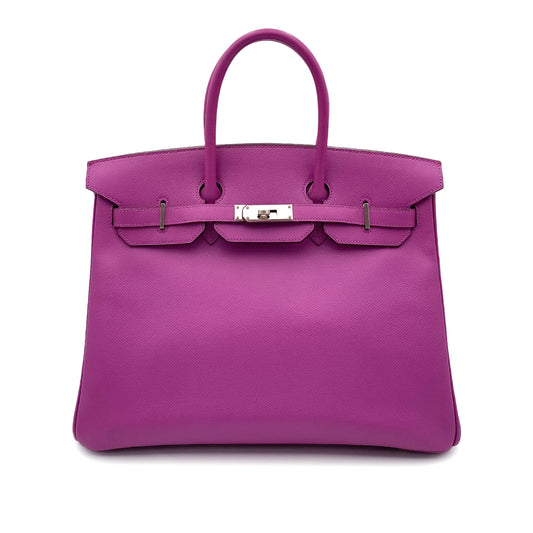 HERMES BIRKIN 35 CYCLAMEN EPSOM HAND BAG □H SHW 90265304