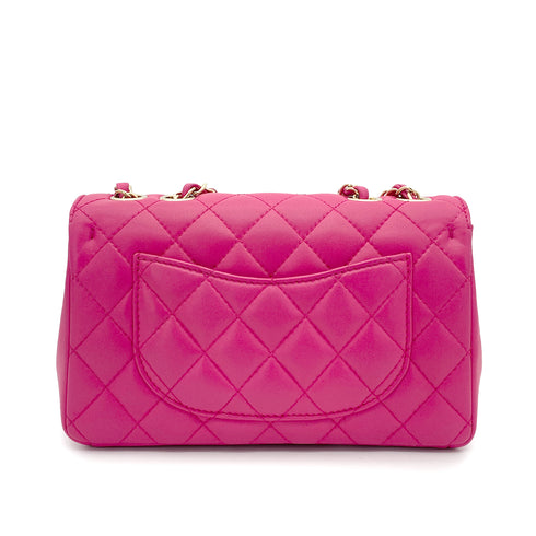 CHANEL MATELASSE CHAIN SHOULDER BAG PINK LAMB SKIN 90265320 - PURPOSE