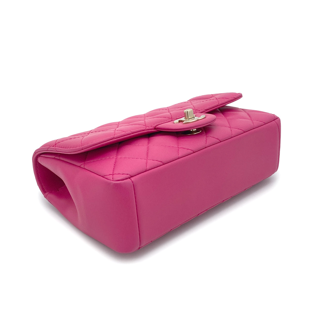 CHANEL MATELASSE CHAIN SHOULDER BAG PINK LAMB SKIN 90265320