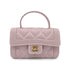 CHANEL VINTAGE WILD STITCH HAND BAG PURPLE LAMB SKIN 90265322 - PURPOSE