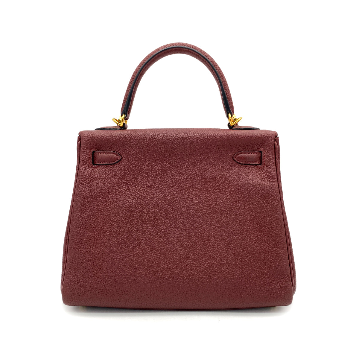 HERMES KELLY 28 RETOURNE ROUGE H TOGO HAND SHOULDER BAG Y GHW 90265324