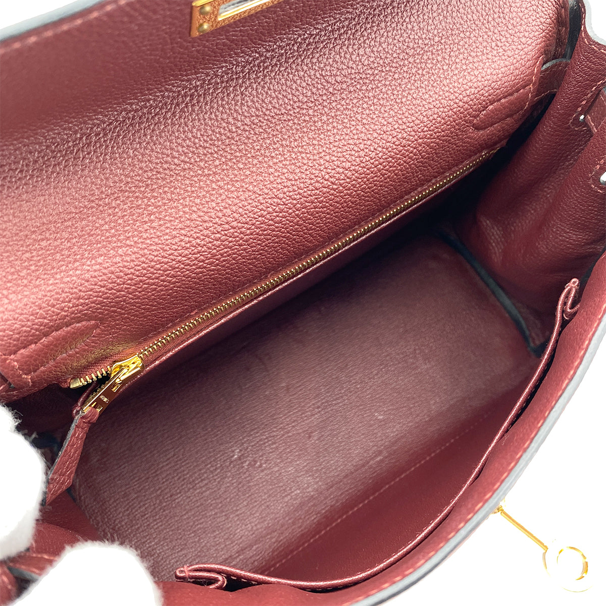 HERMES KELLY 28 RETOURNE ROUGE H TOGO HAND SHOULDER BAG Y GHW 90265324