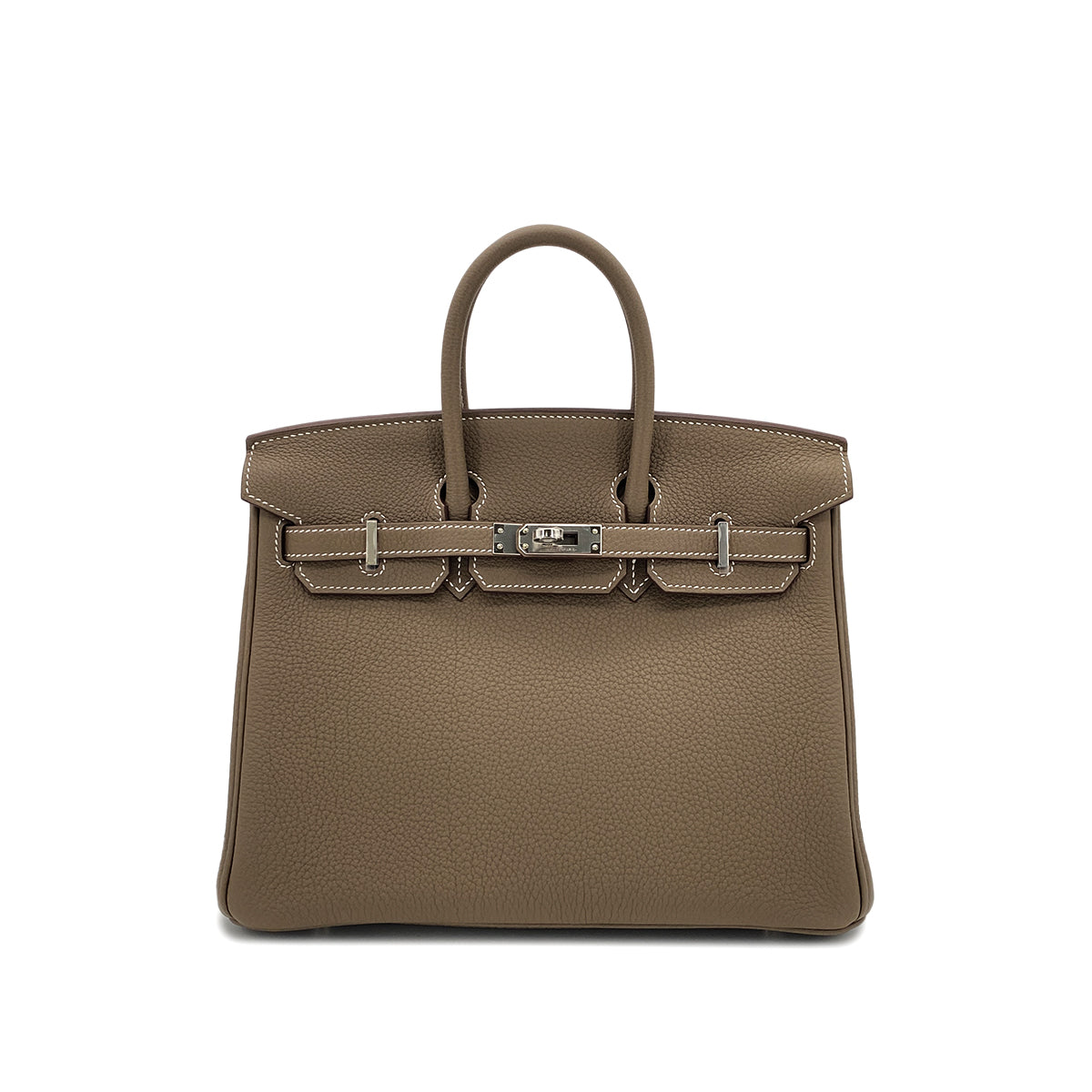 HERMES BIRKIN 25 ETOUPE TOGO HAND BAG W SHW 90265328