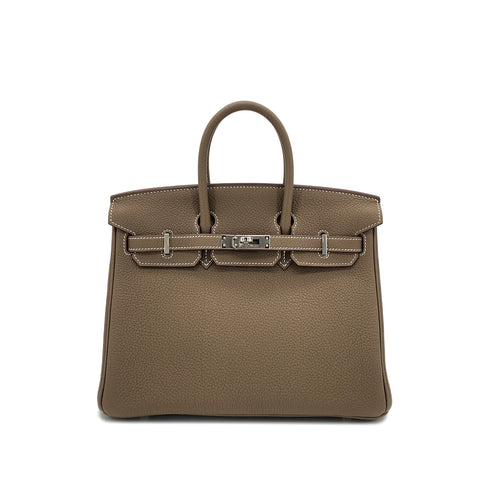 HERMES BIRKIN 25 ETOUPE TOGO HAND BAG W SHW 90265328 - PURPOSE