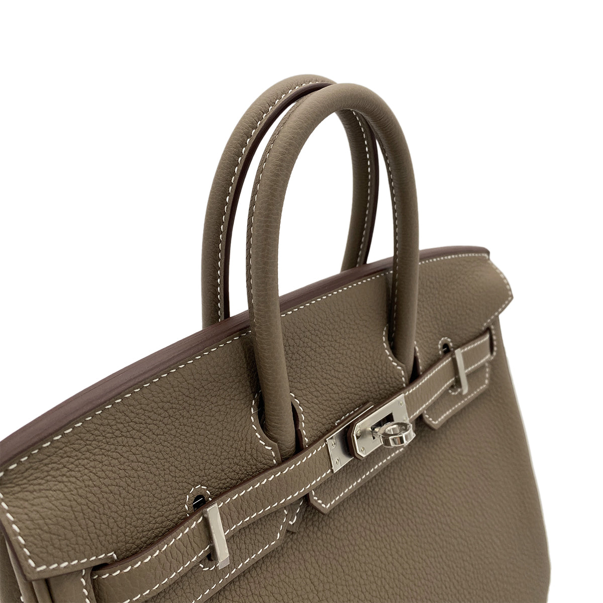 HERMES BIRKIN 25 ETOUPE TOGO HAND BAG W SHW 90265328