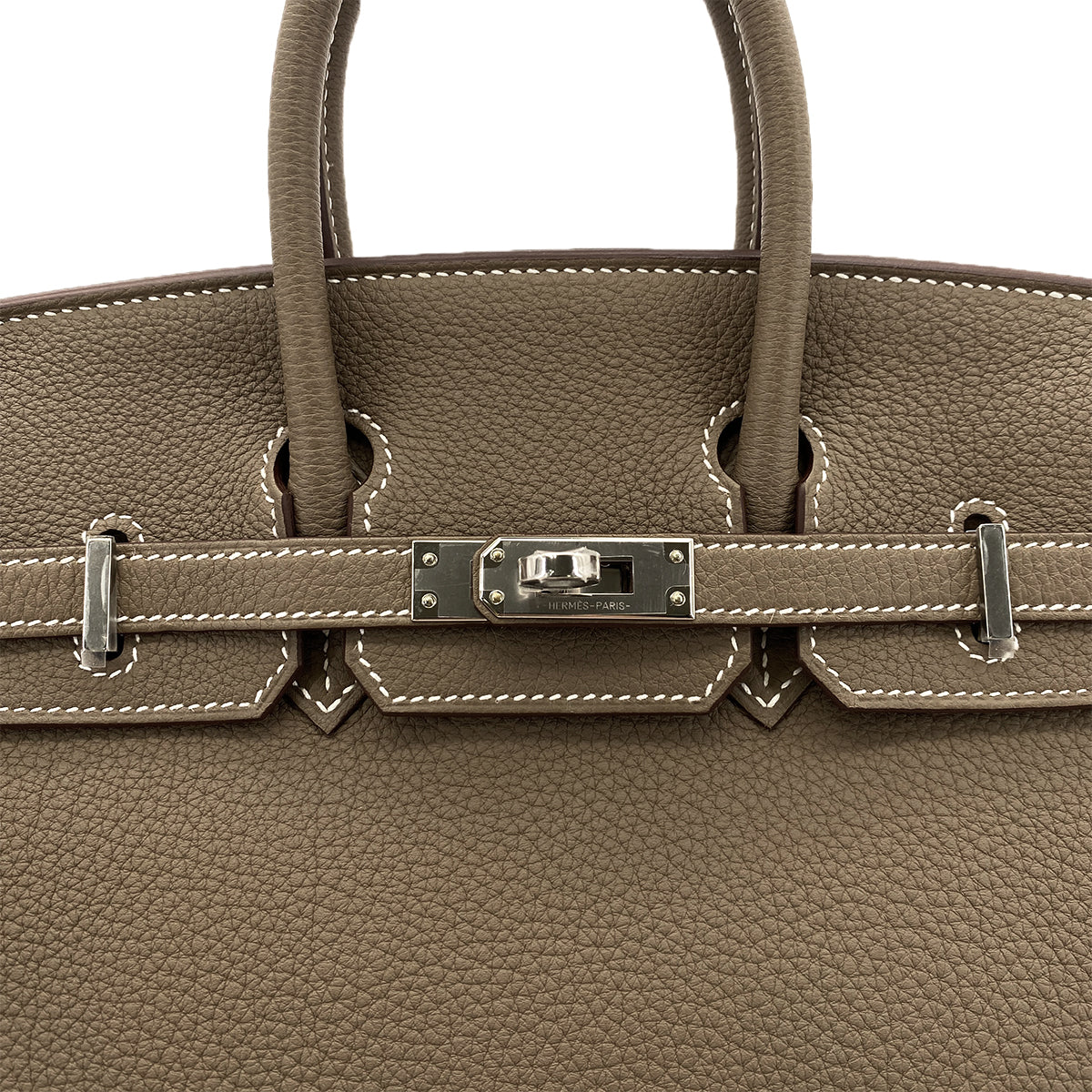 HERMES BIRKIN 25 ETOUPE TOGO HAND BAG W SHW 90265328