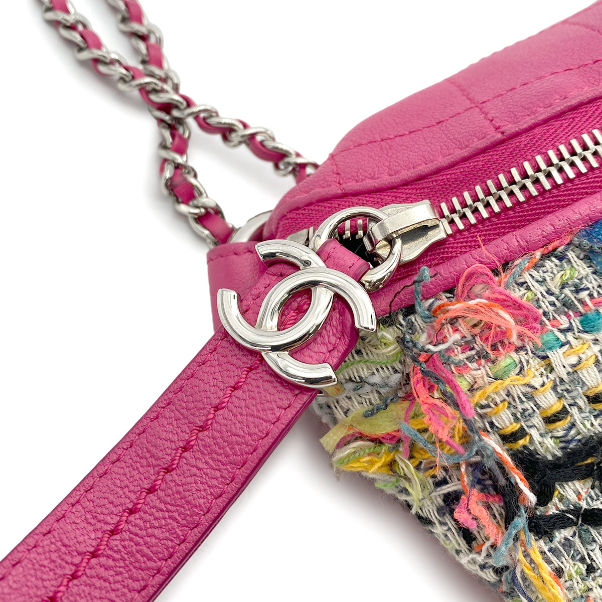 CHANEL MATELASSE CHAIN SHOULDER BAG MULTI COLOR TWEED 90265330